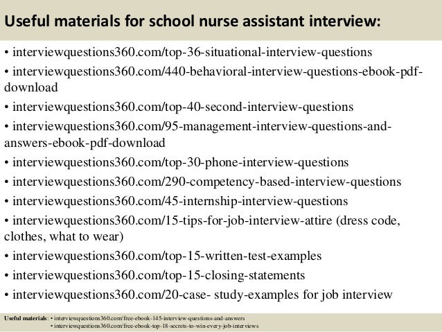 school nurse interview questions and answers under school nurse interview