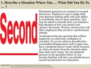 Top 10 second interview questions and answers | PDF