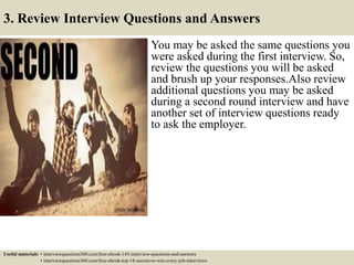 Top 10 second interview questions and answers | PDF