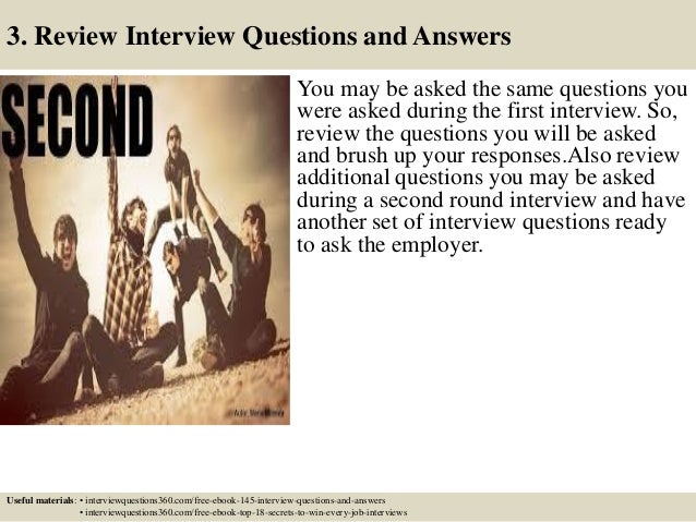 Top 10 second interview questions and answers