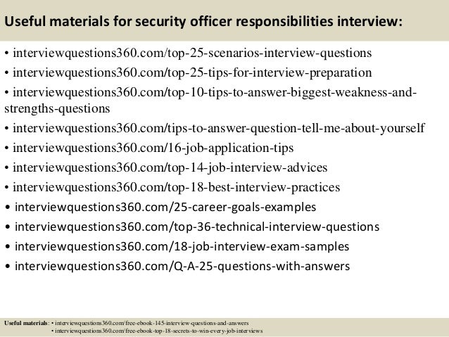 top 10 security officer responsibilities interview questions and answ responsibilities of a security officer