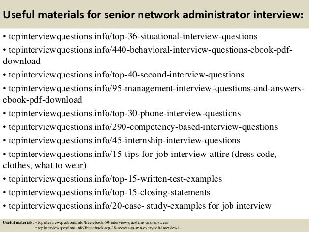 top 10 senior network administrator interview questions and answers network administrator interview questions