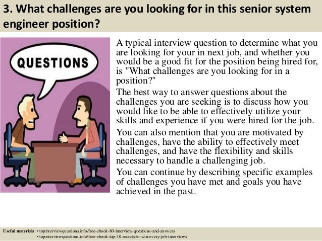 systems engineering interview questions