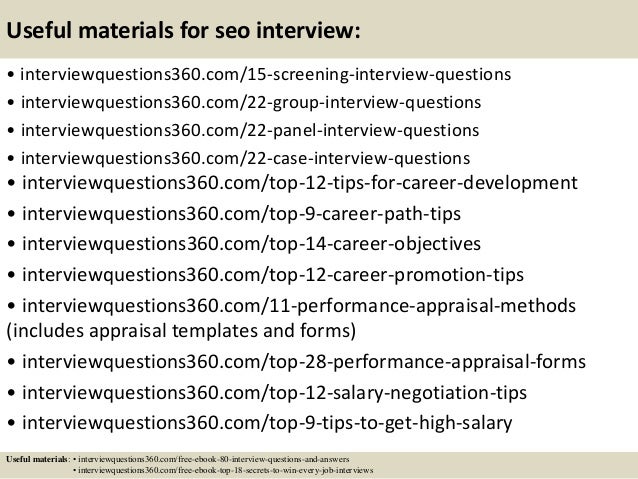 top 10 seo cover letter tips