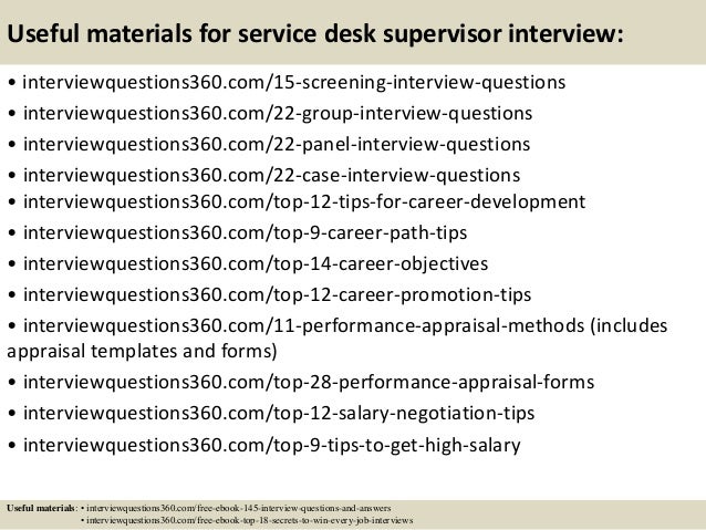Helpdesk Interview Questions Remar