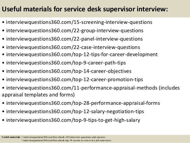 Helpdesk Interview Questions Remar