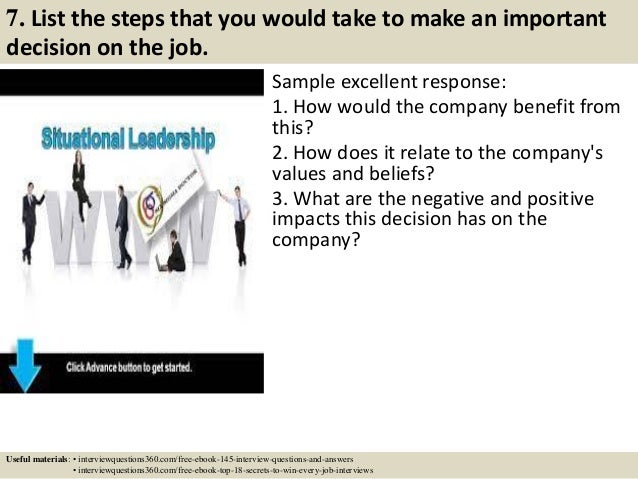 how to answer situational interview questions