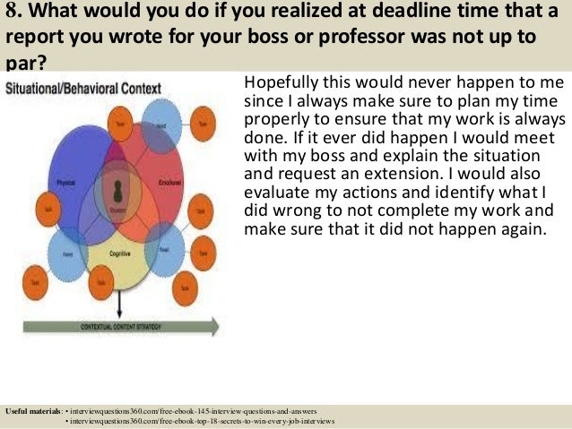 how to answer situational interview questions