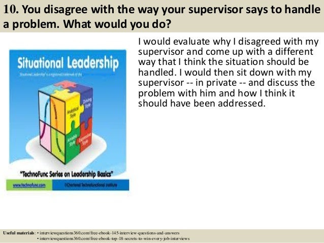 situational interview answers