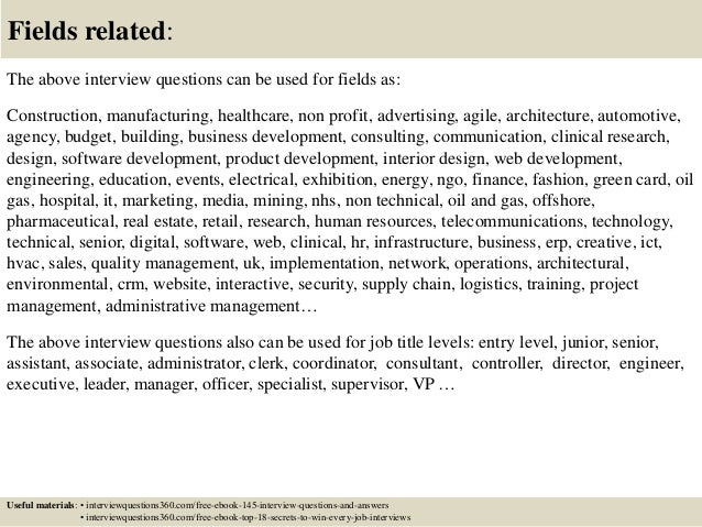 situational interview questions and answers for managers