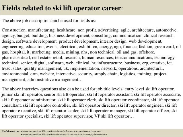 top 10 ski lift operator interview questions and answers pharmaceutical sales interview questions and answers