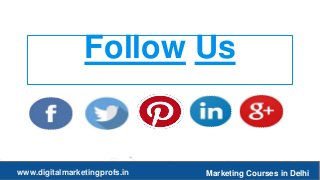 25
Follow Us
www.digitalmarketingprofs.in Marketing Courses in Delhi
 