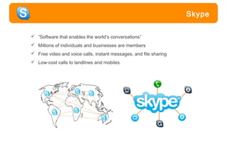 What Does Skype Offer?What does Skype offer?Google Voice
 When you sign up for Google Voice, you receive one phone number...