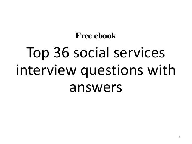 social service interview questions