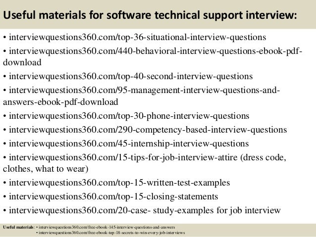 Technical Support Interview Questions And Answers Monte