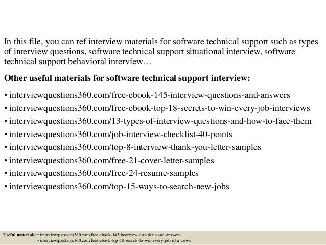 Technical Support Interview Questions And Answers Monte