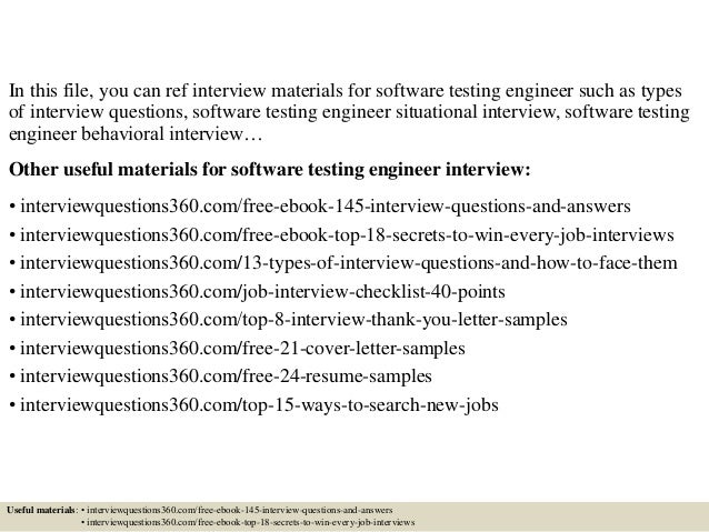 qa testing interview questions and answers