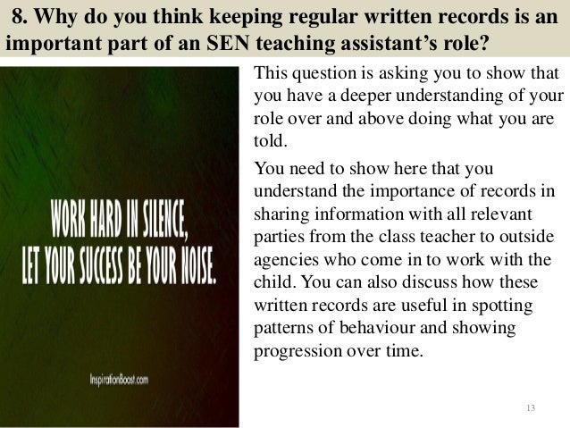 special education teacher assistant interview questions interview questions for special education