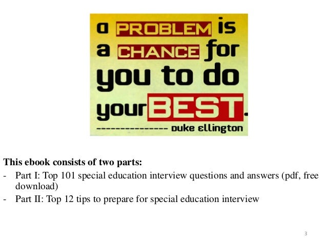 special education coordinator interview questions