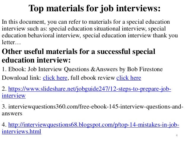 special education coordinator interview questions