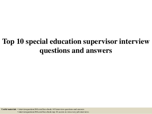 supervisor interview