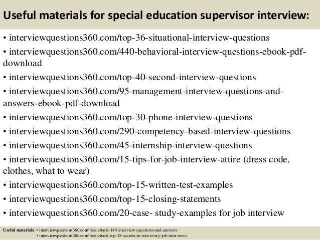 top 10 special education supervisor interview questions and answers special education interview questions