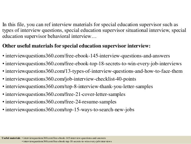 supervisor interview