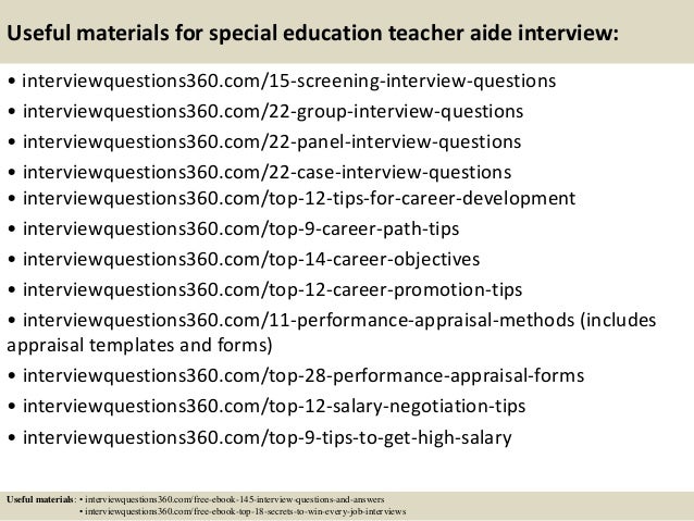 special education coordinator interview questions