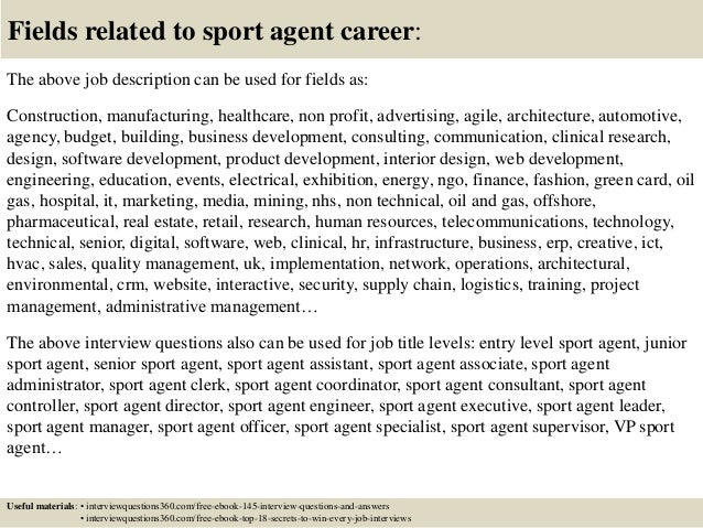 sports agent job description