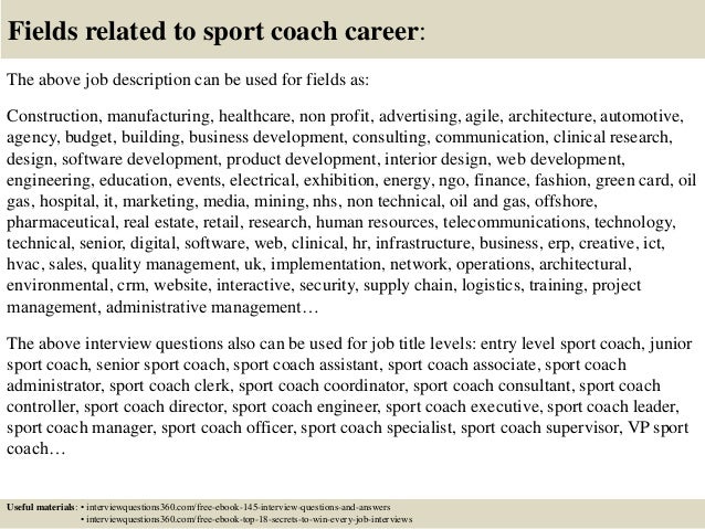top 10 sport coach interview questions and answers