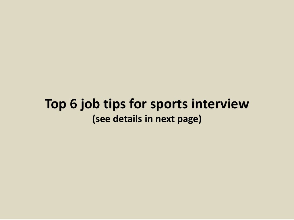Top 10 sports interview questions with answers