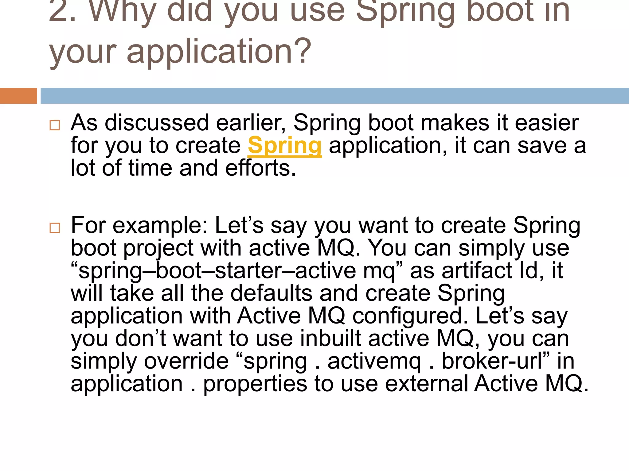 Top 10 Spring Boot Interview Questions and Answers | PPTX