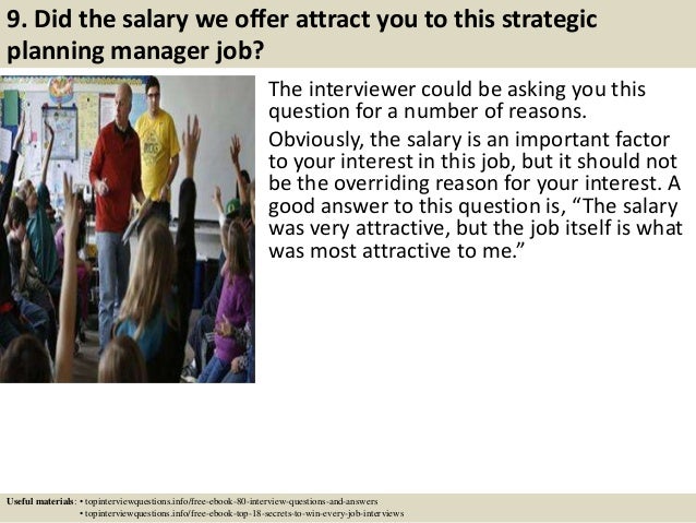 interview questions for strategic planning consultants