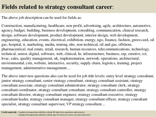 top 10 strategy consultant interview questions and answers fashion merchandising job description