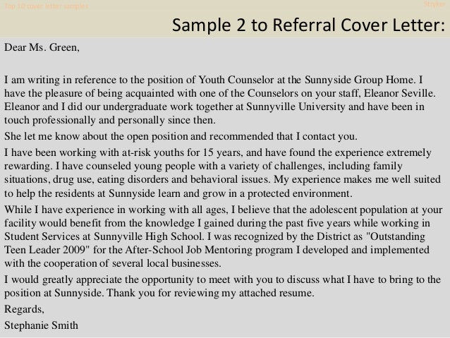 Top 10 Stryker Cover Letter Samples