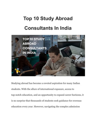 Top 10 Study Abroad Consultants In India.pdf