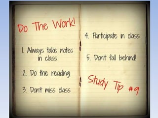 Top 10 Study Tips for College Students | PPTX