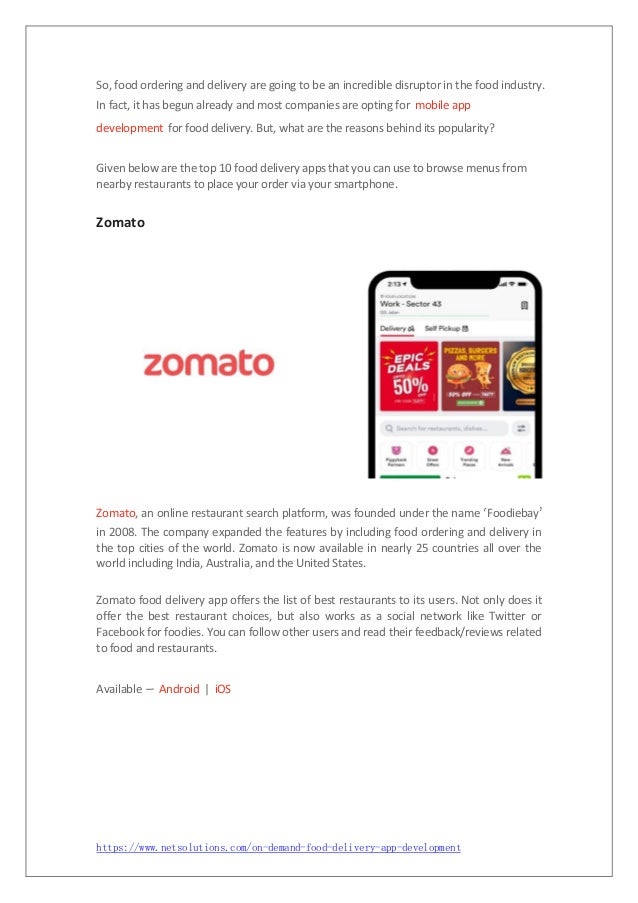 Top 10 Successful Online Food Delivery Apps In The World Top 10 Successful Online Food Delivery Apps In The World