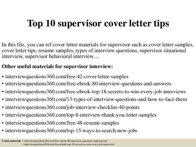 top 10 supervisor cover letter tips 1 638 jpg cb 1427561187 cover letters for supervisor
