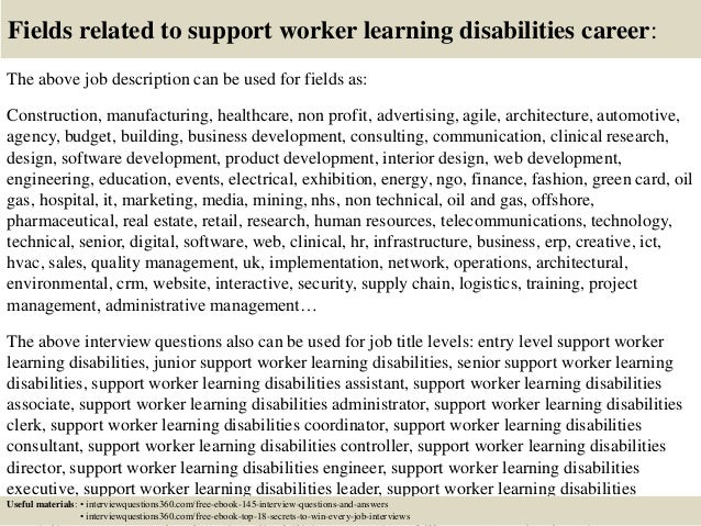 Top 10 support worker learning disabilities interview ...