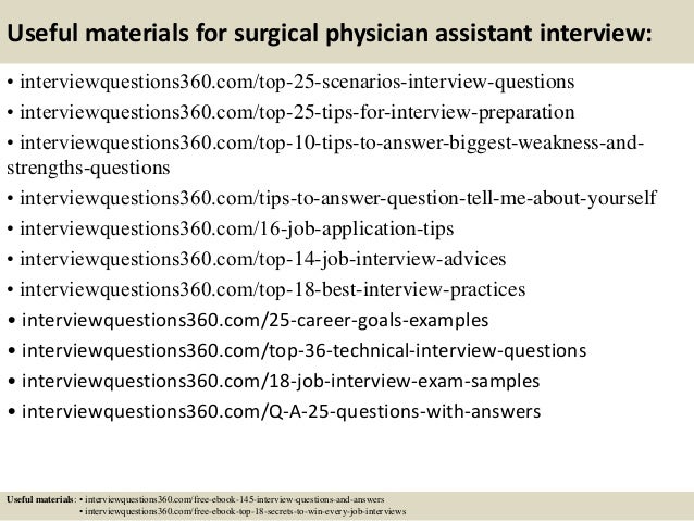 physician assistant interview questions and answers