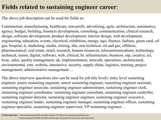Top 10 sustaining engineer interview questions and answers | PPTX