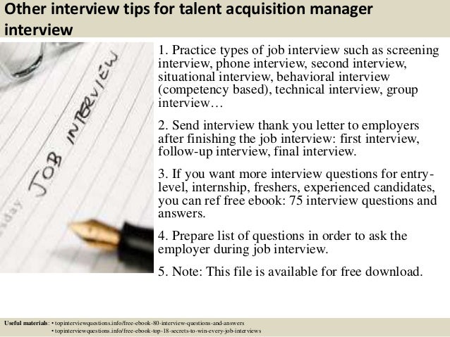 top 10 talent acquisition manager interview questions and answers talent acquisition manager cover letter