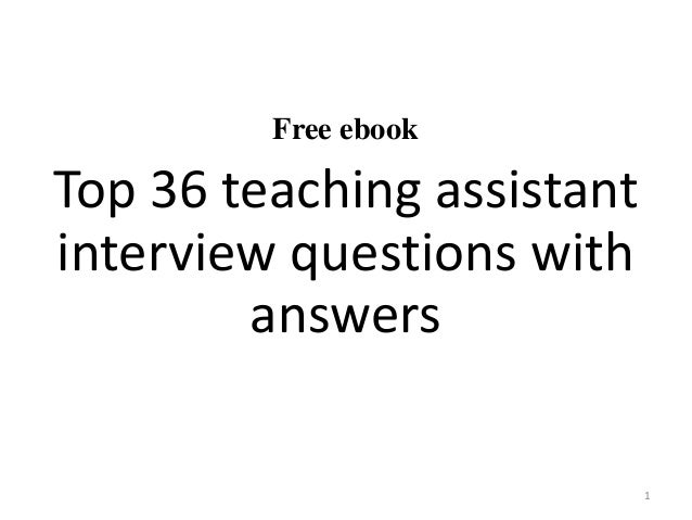 learning support assistant interview questions