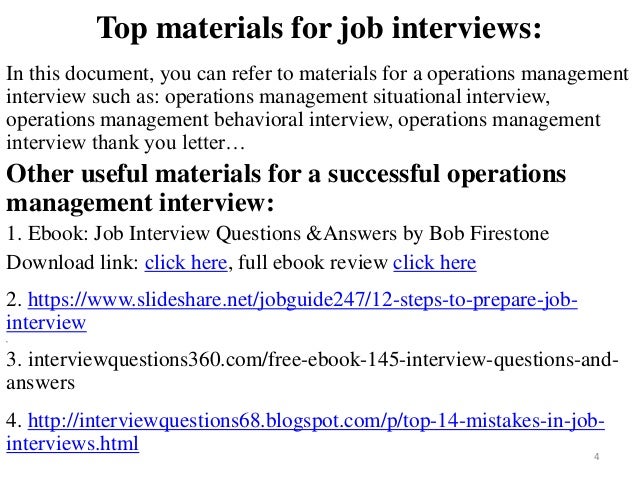 top 10 technical operations manager interview questions interview questions for an operations manager