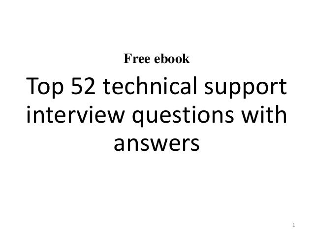 It Support Interview Questions Remar
