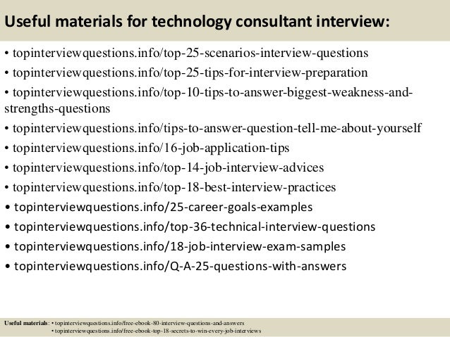 Consulting interview questions case studies