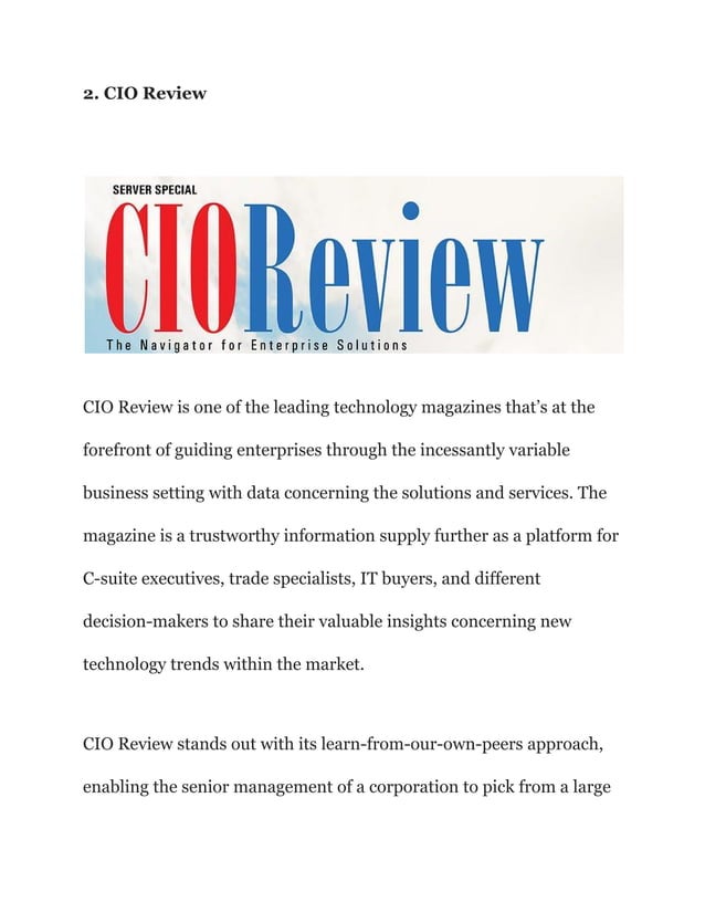 Top 10 Technology magazines.pdf | Business | Business and Finance