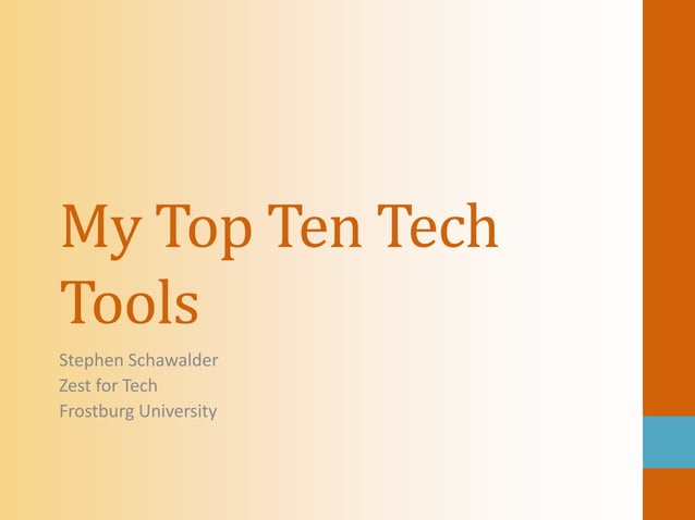 Top 10 tech tools | PPT