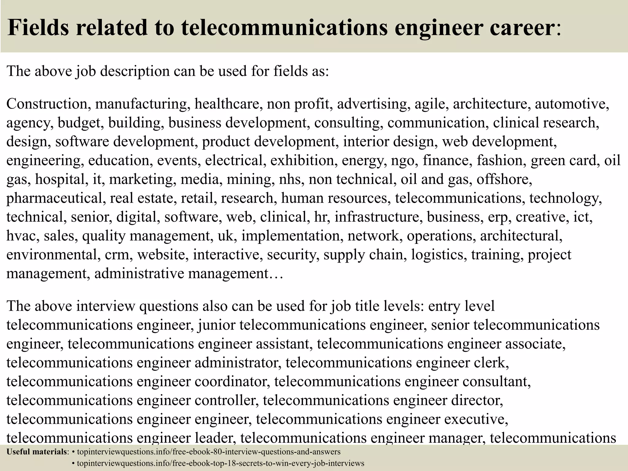 Top 10 engineer interview questions and answers PPT
